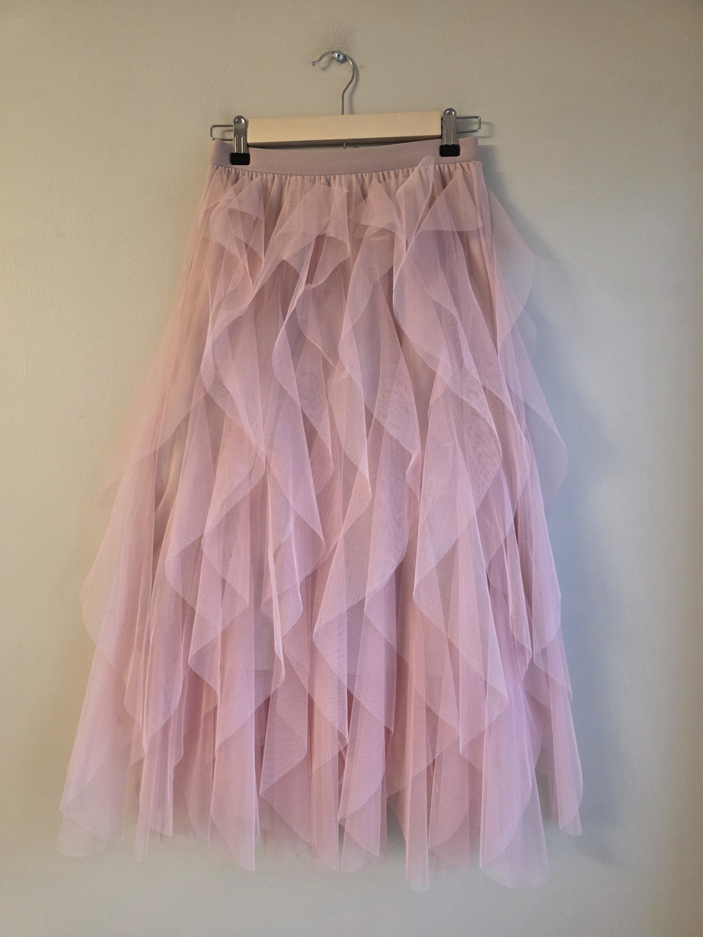 ✨ Anthropologie Style Tiered Ruffle Tulle Midi Skirt ✨ - Picture 3 of 7